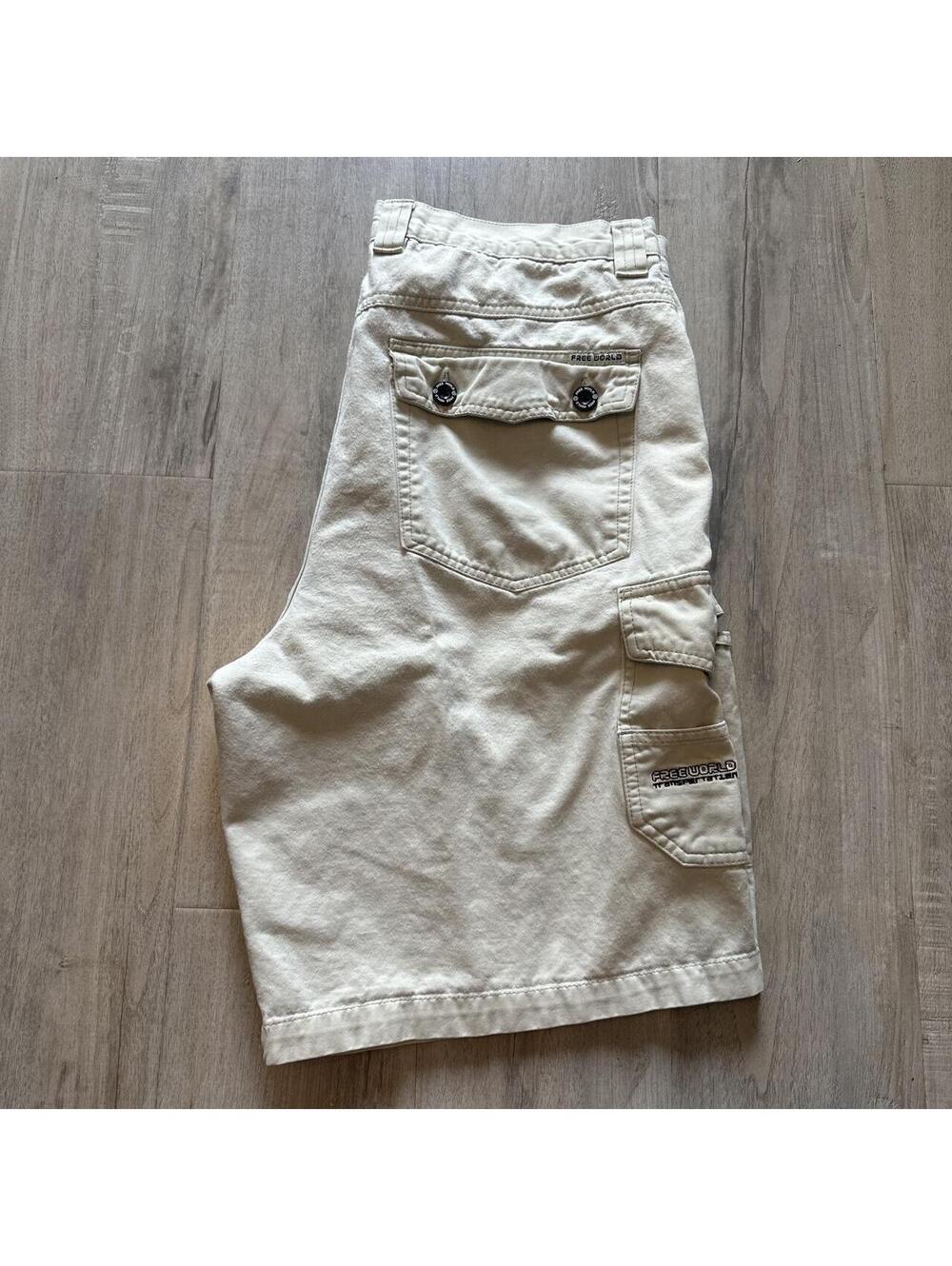 Men's Cream and Tan Shorts